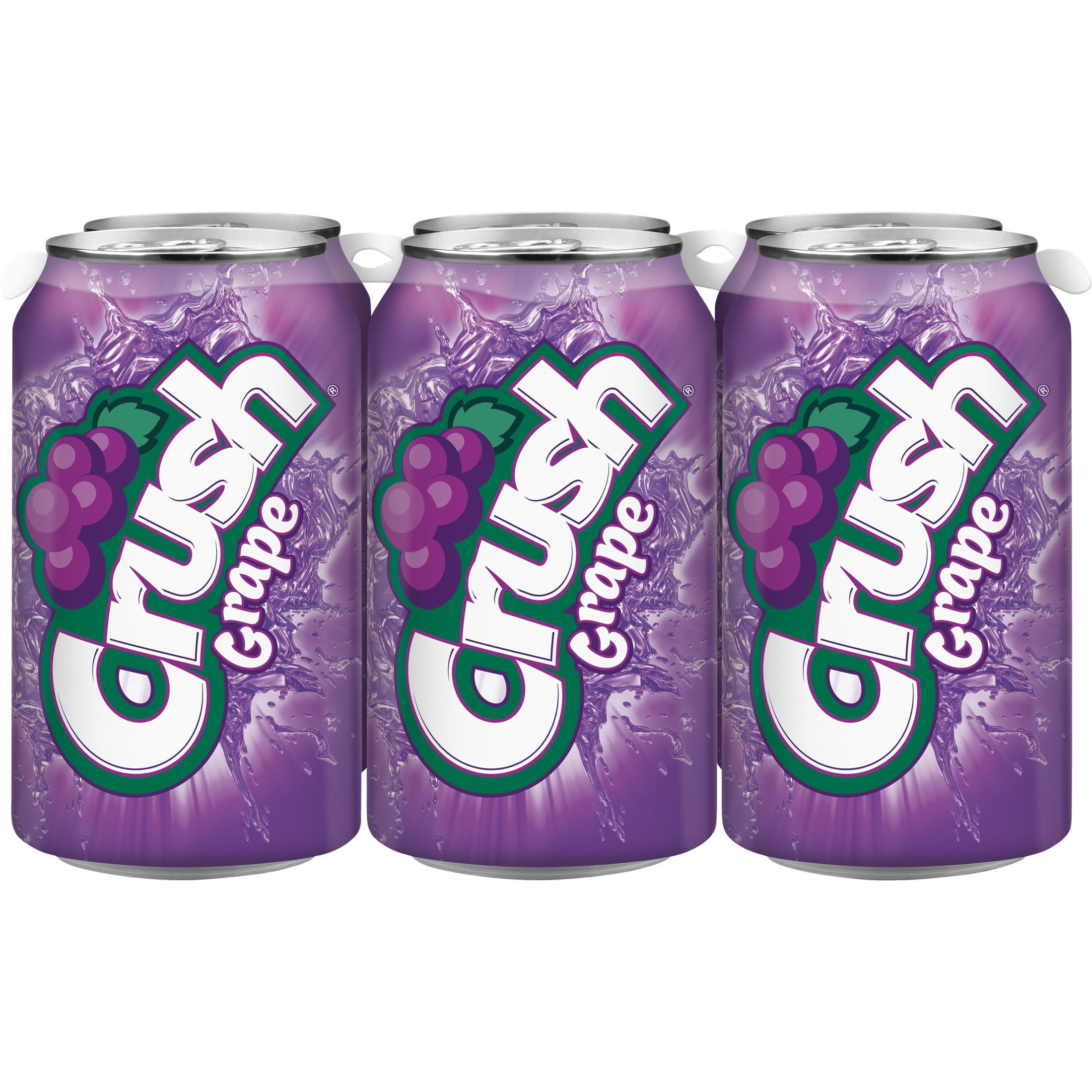 Crush Grape Soda, 12 fl oz cans, 6 pack