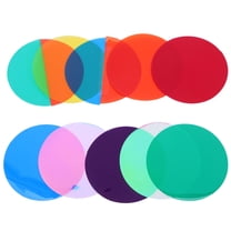 BESTYASH 10Pcs Professional Colored Lighting Gels for Tube Lights and Downlights with Fade Resistance