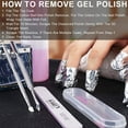 thumbnail image 3 of 2Pcs Metallic Silver Cuticle Pusher Remover Durable Professional Manicure And Pedicure Cleaning Tool For Fingernails And Toenails., 3 of 5