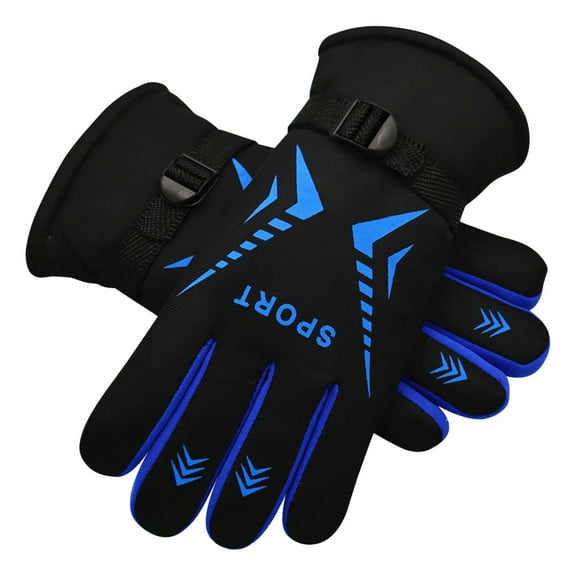 AYktou -30℉ Waterproof Winter Gloves for Men and Women, Touchscreen Gloves Insulation Thermal Windproof Multipurpose Gloves for Running Cycling Outdoor Birthday Christmas Winter Gifts, Blue