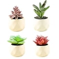 thumbnail image 1 of 4 Uds flor falsa bonsái suculento decoración creativa plantación en macetas de flores artificiales, 1 of 5