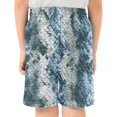 thumbnail image 3 of BZSMCE Adjustable Drawstring Casual Shorts With Blue Python Pattern Pattern, 3 of 9