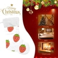 thumbnail image 4 of GZHJMY Strawberry Christmas Stocking, Personalized Large Candy Stocking Hanging Gift, Xmas Stockings Decoration for Family Holiday Party Ornaments Decor Fireplace, 4 of 7