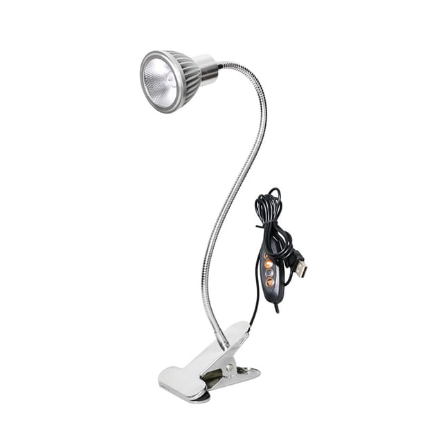 Advancent Lámpara de con Clip LED, 3W, dormitorio brillante, 3 colores de nivel, luz regulable, tubo continuo, abrazadera de cama giratoria, Iluminación y accesorios Tipo 2 Advancent HA009337-02B
