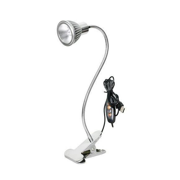 Advancent Lámpara de con Clip LED, 3W, dormitorio brillante, 3 colores de nivel, luz regulable, tubo continuo, abrazadera de cama giratoria, Iluminación y accesorios Tipo 2 Advancent HA009337-02B