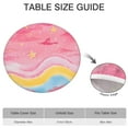 thumbnail image 6 of Colorful Cloud Star Pattern Round Fitted Tablecloth with Elastic Edge,Dining Table Cover Waterproof,Outdoor Round Tablecloth for Camping,Dining,Indoor and Outdoor, 6 of 7