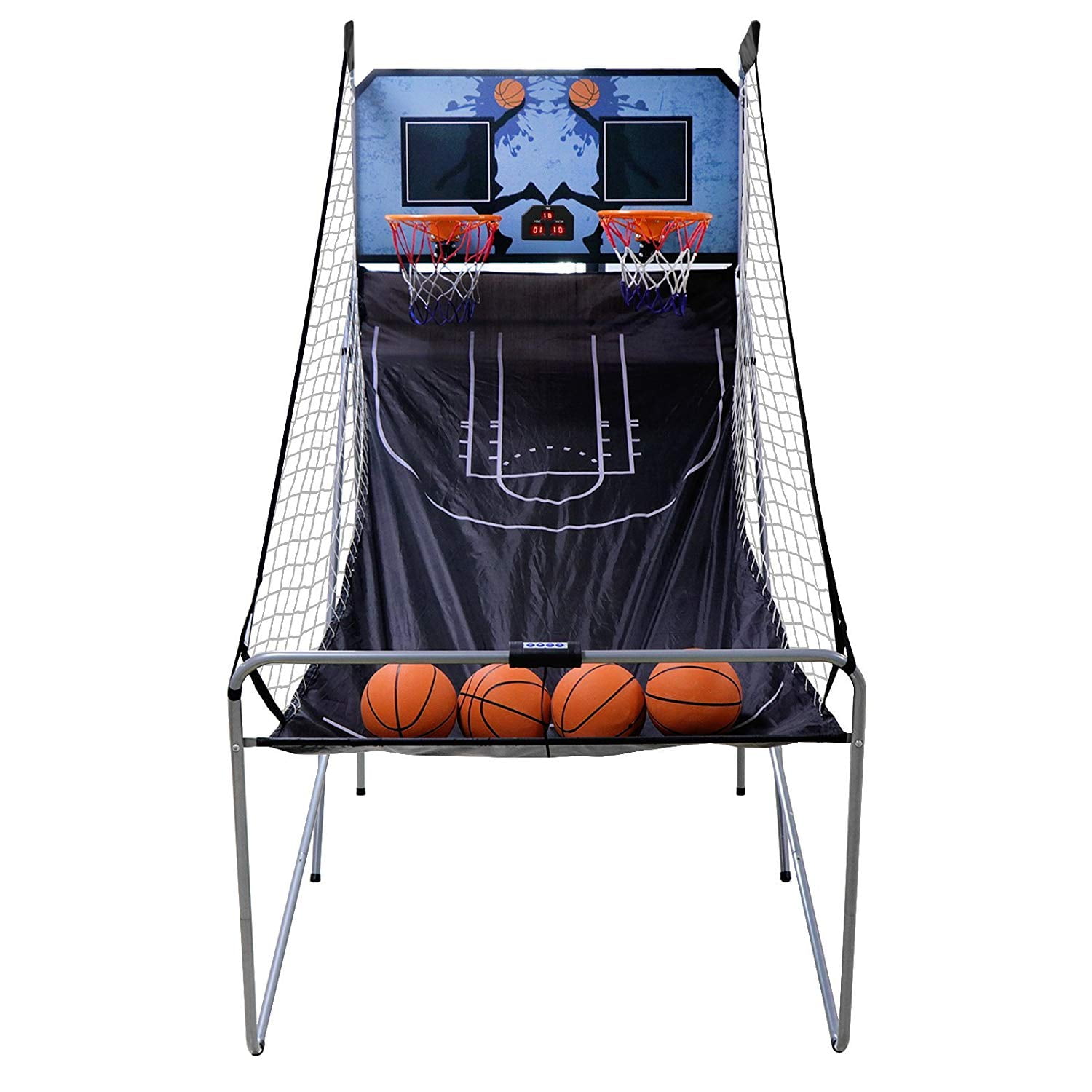MD Sports 2-Player Basketball Game w/ 8 Game Options 4 B.Balls All Accessories