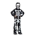 thumbnail image 6 of FYEGRE Full Body Skeleton Jumpsuit Halloween Outfit Scary Bone Bodysuit For Adults And Kids Party Fancy Dress Black 2-3 Years, 6 of 7