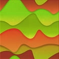 thumbnail image 1 of Ahgly Company Machine Washable Indoor Square Transitional Orange Red Orange Area Rugs, 6' Square, 1 of 7