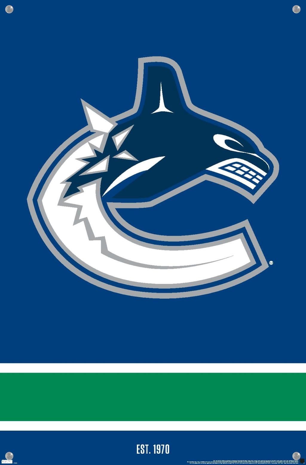 NHL Vancouver Canucks - Logo 21 Wall Poster with Pushpins, 14.725" x 22.375"