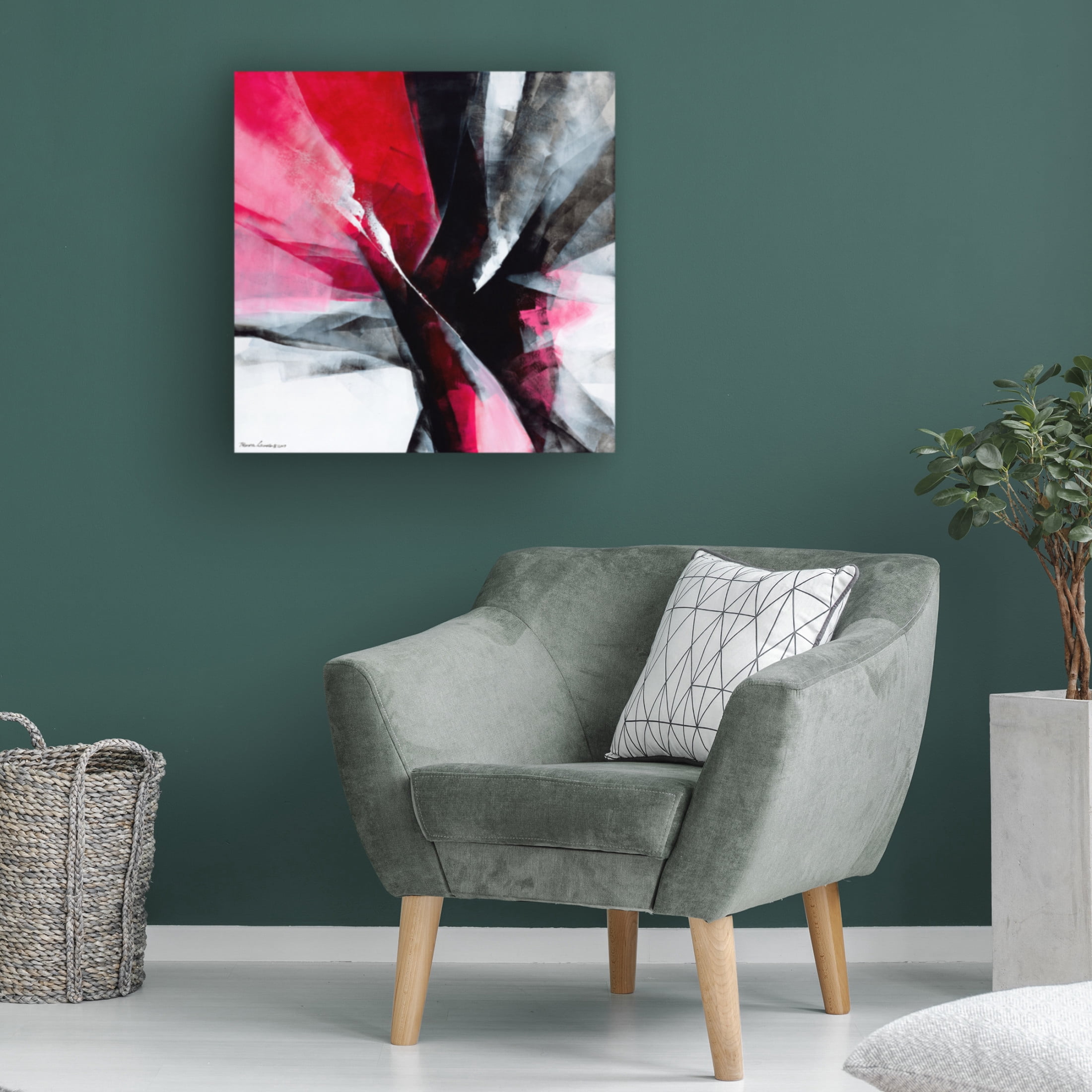 Canvas Wall Art - Thomas Leung 'Action 2' Wall Art for Living Room, Bedroom, or Office Décor by Trademark Fine Art - 24 x 24 Inches