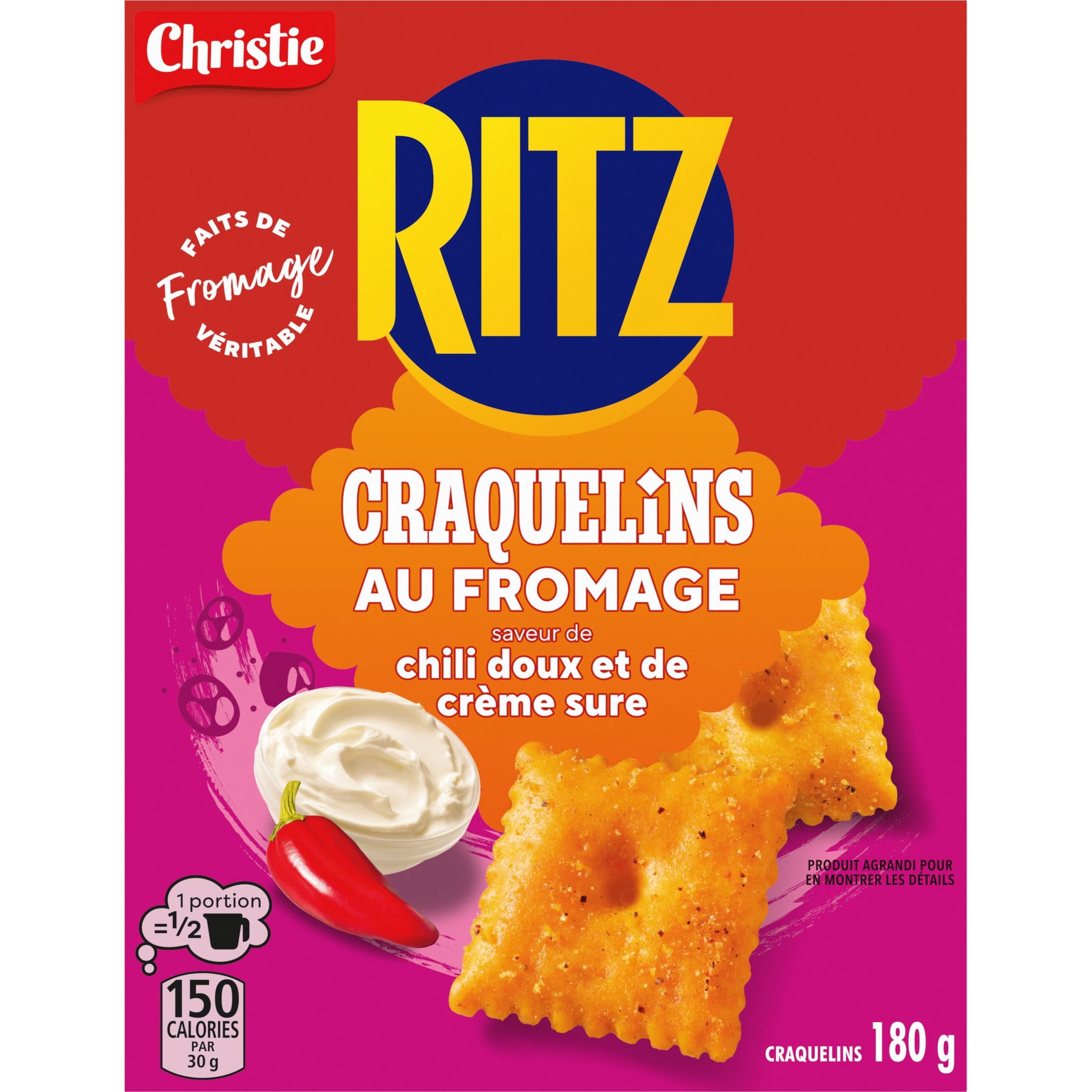 CHRISTIE RITZ CHEESE NIBS SWEET CHILI & SOUR CREAM