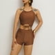 thumbnail image 1 of Trajes de baño tankini para mujer, moda, cómodo, estampado, bikini, traje de baño de color liso para mujer, conjuntos de bikinis, traje de baño de dos piezas para mujer, 1 of 4