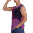 thumbnail image 3 of Balery Mystical Dragon Under Moon Camisetas sin mangas para hombre, absorbe la humedad y protege contra el mal olor.-Large, 3 of 7