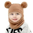 thumbnail image 1 of Conjunto de gorro de invierno ANGGREK bufanda gorro de punto orejeras forro grueso, 1 of 5