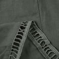thumbnail image 6 of vigerkar Womens Casual Shorts Comfy Elastic Waist Drawstring Pocket Shorts Pants Grey, M, 6 of 9