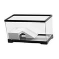 thumbnail image 4 of serony Turtle Tank Bottom Drainage Terrapin Tortoise Black Starter Indoor Enclosure Decor Large Black L, 4 of 6