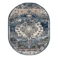 thumbnail image 2 of Unique Loom Tucson Collection Area Rug - Tubac (8' x 10' Oval Blue/Black), 2 of 7