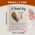 thumbnail image 3 of Baseball Pocket Hug with Gift Card, Heart Shaped Inspirational Cards for Players & Fans, Sports Themed Encouragement Gifts, 3 of 7