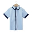 thumbnail image 3 of LIaqionyy Kids Boys Shirt Button down Collared Dress Summer Short Sleeve Casual School Uniform Shirts Clothes, 3 of 6