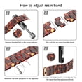 thumbnail image 6 of SEURE Resin Band Compatible with Apple Watch Band 38mm/40mm/41mm/42mm,Fashion Lightweight Replacement Strap for iWatch Series S11/10/9/8/7/6/5/4/3/2/1SE Women Men Amber Brown, 6 of 8