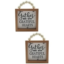 2 Pieces Farmhouse Wood Framed Wall Decor Kitchen