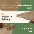 thumbnail image 2 of Tribesigns Solid Wood Coffee Table with Storage Shelf, Farmhouse Rectangular Center Table with X-Shaped Legs, Industrial Accent Cocktail Tables for Living Room, 2 of 14