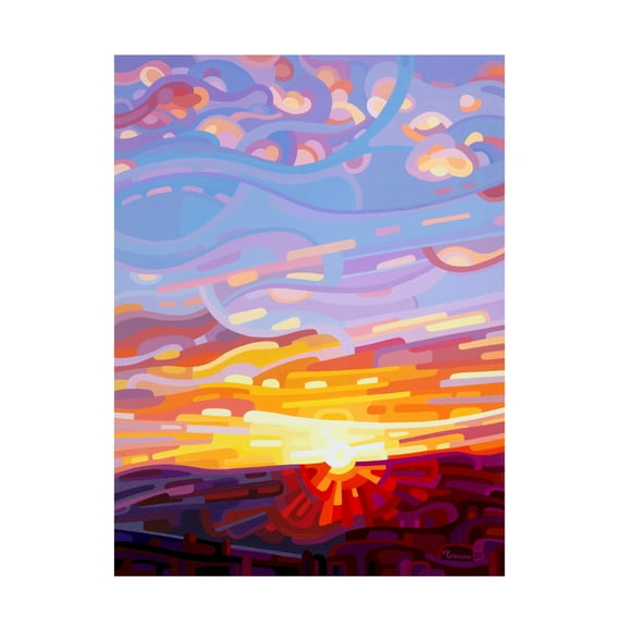 Canvas Wall Art - Mandy Budan 'Firefall' Wall Art for Living Room, Bedroom, or Office Décor by Trademark Fine Art - 14 x 19 Inches - 14x19