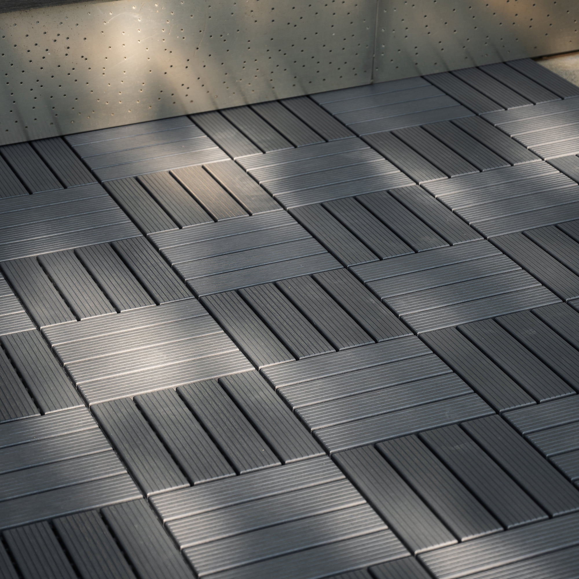 Deck Tiles 44 Pack 12"x12" Waterproof All-Weather Outdoor Floor Tiles, PP Material Patio Decking Tiles for Poolside Balcony Backyard Garden Porch