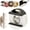 white, variant on Adjustable Suction Cup Power Strip Holder, 360° Rotating Cord Management Organizer, Power Strip Holder Wall Mount with Suction Cup for Kitchen, Office, Desk, Under Cabinet (Dark Brown)