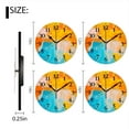 thumbnail image 2 of Battery Operated Analog Wall Clocks Non-Ticking Silent Modern Clock Decorative for Home,Office-Blue And Yellow Oil Painting(10inch), 2 of 4