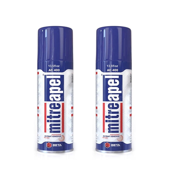 Mitreapel Activator Spray Accelerator for CA Super Glues (2 x 13.5 fl oz) - 2 Pack