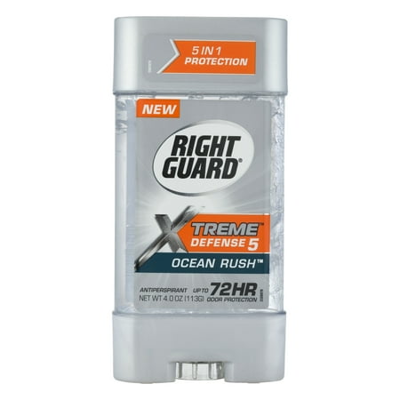 Right Guard Xtreme Defense 5 Antiperspirant Ocean Rush, 4.0 OZ