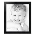 thumbnail image 2 of ArtToFrames 15" x 18" Satin Black Double Step Lip Picture Frame, 15x18 inch Black Wood Poster Frame (WOM-1418), 4 Pack, 2 of 6