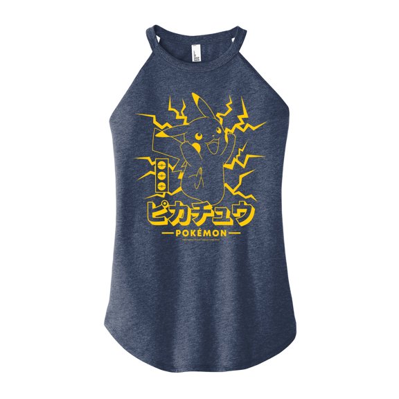 Pokémon - Pikachu Lightning - Juniors High Neck Tank Top