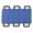 Blue, variant on Multipurpose 24" x 43" Positioning Bed Pad with Reinforced Handles - Reusable & Washable Patient Sheet for Turning, Lifting & Repositioning