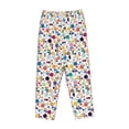 thumbnail image 6 of Uemuo Colorful Spots Pattern Women's Wide Leg Palazzo Lounge Pants with Pockets Light Weight Loose Comfy Casual Pajama Pants-Large, 6 of 9