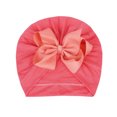 thumbnail image 2 of Baby Girls Hair Bow Turban Hat, Easy Wear Bow Knotted Headwrap India Cap for Infants Toddlers, 2 of 8