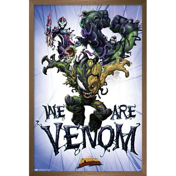 Marvel Comics TV - Spider- Man: Maximum Venom - We Are Venom Wall Poster, 14.725" x 22.375", Framed