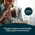 thumbnail image 4 of Libbey Irish Coffee Glasses, Elegant Raised Rim Latte Mugs, Dishwasher Safe Glass Irish Coffee Mugs Set of 4 for Milkshakes, Smoothies and More, 4 of 5
