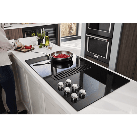 KitchenAid - 36" Electric Cooktop - Black