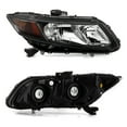thumbnail image 2 of AKKON - For Black Headlights Fits Honda Civic 2012 2013 2014 2015 Sedan / 12 13 Coupe Driver Left+Passenger Right Side Pair, 2 of 6