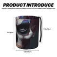 thumbnail image 3 of Fuzoiu Modern Abstract Colorful Skull C Print Car Trash Can,Leakproof Car Trash Can,Hanging Garbage Bin,Vehicle Trash Can, Suitable for Sedans, SUVs, MPVs & Trucks, 3 of 6