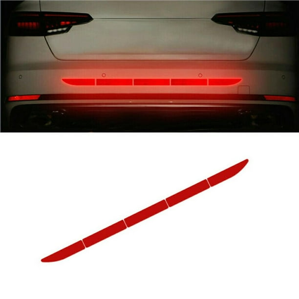 Cinta Reflectante De Advertencia Para Coche, Pegatinas De Seguridad Para Parachoques, Calcomanías, Accesorios Para Paster Eigraketly VI012057-02