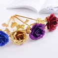 thumbnail image 4 of Twowood Gold Foil Rose Plated Fake Artificial Flower Valentine Christmas Romantic Gift, 4 of 10