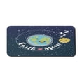 thumbnail image 1 of Space Computer Mouse Pad, Illustration of Earth Loves Moon Hand Written Lettering, Rectangle Non-Slip Rubber Mousepad X-Large, 35" x 15" Gaming Size, Multicolor, by Ambesonne, 1 of 2