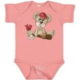 thumbnail image 3 of Inktastic Baseball Teddy Bear Boys Baby Bodysuit, 3 of 5