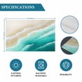 thumbnail image 6 of Ombre Turquoise Ocean Placemats Set of 4, Gradient Coastal Beach Waves Summer Placemats for Dining Table, Place Mats for Kitchen Tabletop, Waterproof Wipeable Dining Table Mats Set, 6 of 9