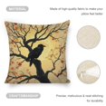 thumbnail image 4 of black bird full moonlinen toss pillowcase decoration pillowcase gifting preferred 18x18 inch cushion cover sofa pillowcase sofa bedroom living room car, 4 of 8