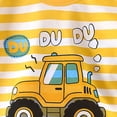 thumbnail image 3 of CAICJ98 Toddler Baby Summer Clothes Girls 3 6 12 18 Months 2T 3T 4T 5T Boys Outfits Short Sleeve Print Pocket T-Shirt Tops and Shorts Set (Yellow,2-3 Years), 3 of 7